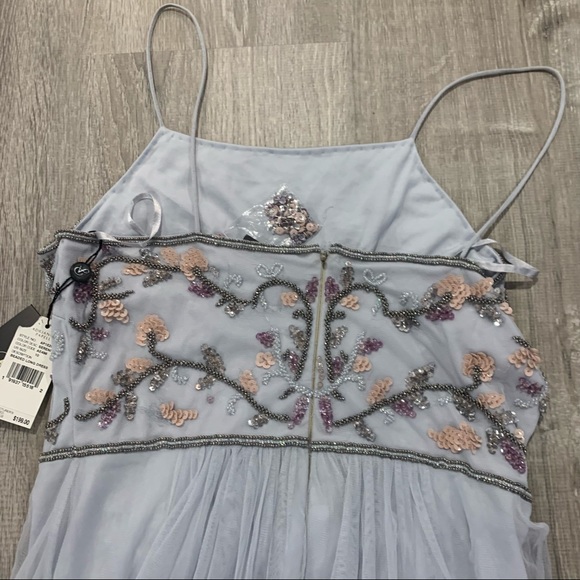 Adrianna Papell Serenity Tulle Halter Flor… - Picture 7 of 11